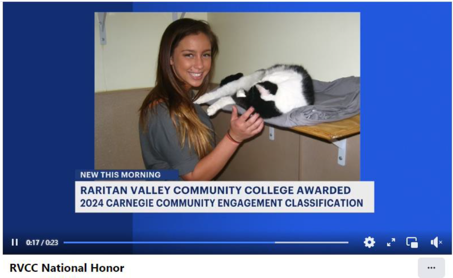 News 12 Raritan Valley Community College Awarded 2024 Carnegie